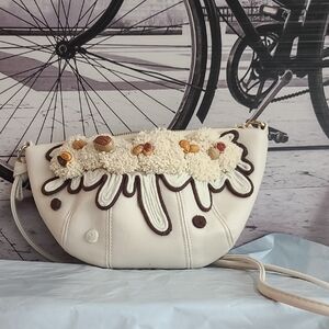 Cream Chio 2nd  Embroidered Women's Bag